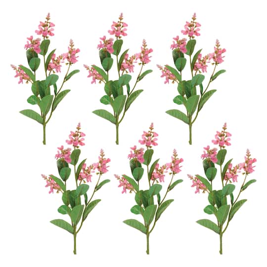 26.5" Pink Blossom Floral Sprays, 6ct.